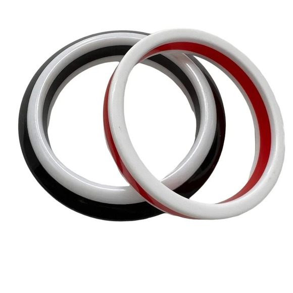 Retro Mod Necklace and Bangle Earring Set - Picture 3 of 7